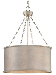Rochester 4-Light Pendant in Silver Patina.